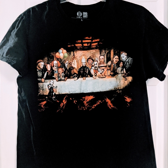 Horror Movie Icon Tee Halloween Black Big Chris Art - Picture 5 of 5